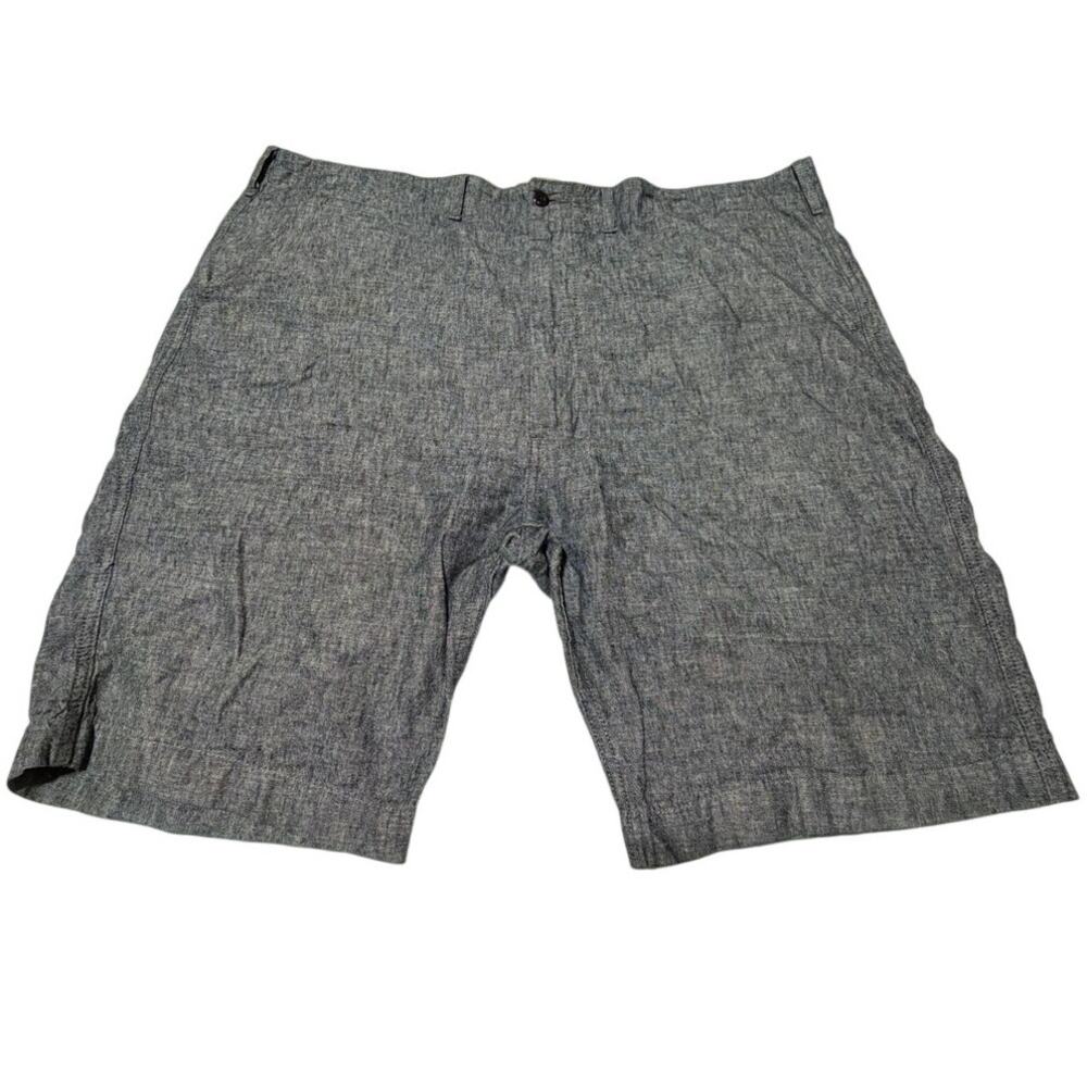 Levi’s Men’s W42 Regular Dark Gray Chambray Linen Blend Shorts - Picture 3 of 10